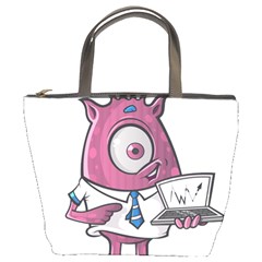 Business Education Logo Monster Bucket Bags