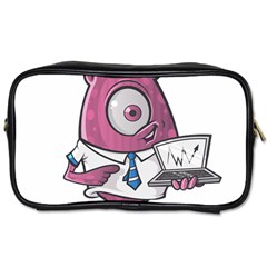 Business Education Logo Monster Toiletries Bags by Simbadda