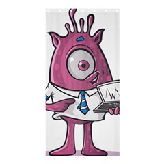 Business Education Logo Monster Shower Curtain 36  X 72  (stall)  by Simbadda