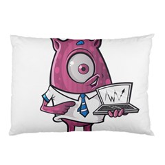 Business Education Logo Monster Pillow Case (two Sides) by Simbadda