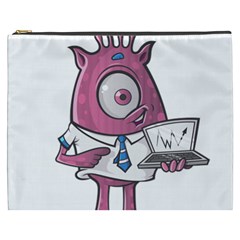 Business Education Logo Monster Cosmetic Bag (xxxl)  by Simbadda