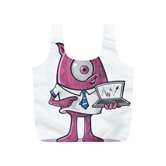 Business Education Logo Monster Full Print Recycle Bags (s)  by Simbadda