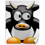 Cow Animal Mammal Cute Tux Canvas 12  x 16   11.86 x15.41  Canvas - 1