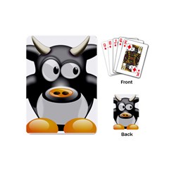 Cow Animal Mammal Cute Tux Playing Cards (Mini) 