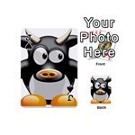 Cow Animal Mammal Cute Tux Playing Cards 54 (Mini)  Front - SpadeJ