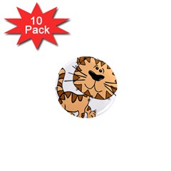 Cats Kittens Animal Cartoon Moving 1  Mini Magnet (10 Pack)  by Simbadda