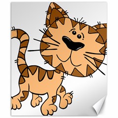 Cats Kittens Animal Cartoon Moving Canvas 8  X 10  by Simbadda