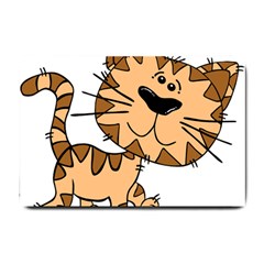 Cats Kittens Animal Cartoon Moving Small Doormat  by Simbadda