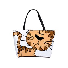 Cats Kittens Animal Cartoon Moving Shoulder Handbags by Simbadda