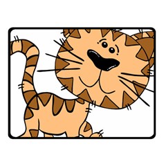 Cats Kittens Animal Cartoon Moving Fleece Blanket (small) by Simbadda