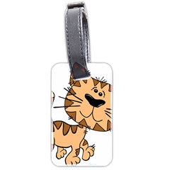 Cats Kittens Animal Cartoon Moving Luggage Tags (two Sides) by Simbadda