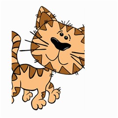 Cats Kittens Animal Cartoon Moving Large Garden Flag (two Sides) by Simbadda