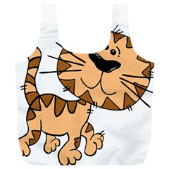 Cats Kittens Animal Cartoon Moving Full Print Recycle Bags (l)  by Simbadda