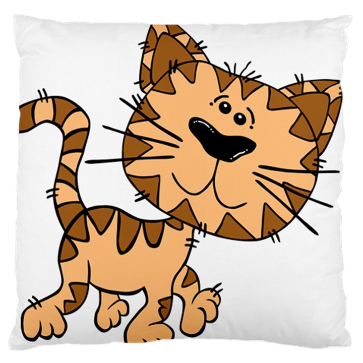 Cats Kittens Animal Cartoon Moving Standard Flano Cushion Case (Two Sides)