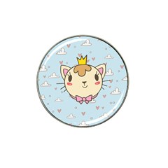 Cat Cloud Heart Texture Kitten Hat Clip Ball Marker by Simbadda