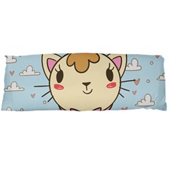 Cat Cloud Heart Texture Kitten Body Pillow Case Dakimakura (two Sides) by Simbadda