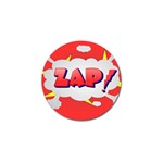 Comic Bubble Popart Cartoon Action Golf Ball Marker (4 pack) Front