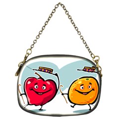 Dancing Fruit Apple Organic Fruit Chain Purses (two Sides)  by Simbadda