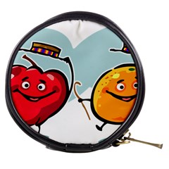 Dancing Fruit Apple Organic Fruit Mini Makeup Bags by Simbadda