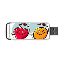 Dancing Fruit Apple Organic Fruit Portable Usb Flash (one Side)