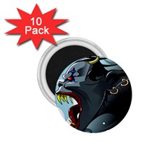 Demon Devil Evil Monster Alien 1 75  Magnets (10 Pack)  by Simbadda