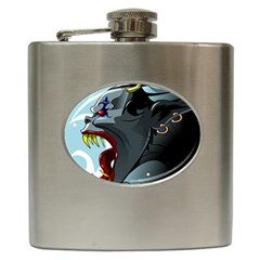 Demon Devil Evil Monster Alien Hip Flask (6 Oz) by Simbadda