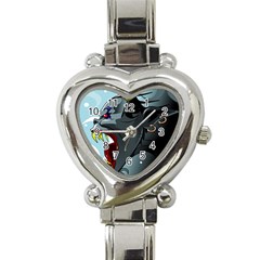 Demon Devil Evil Monster Alien Heart Italian Charm Watch by Simbadda