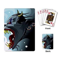 Demon Devil Evil Monster Alien Playing Card by Simbadda