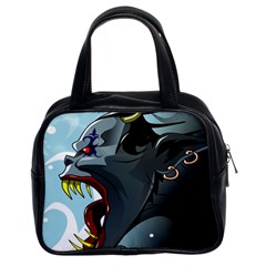 Demon Devil Evil Monster Alien Classic Handbags (2 Sides) by Simbadda