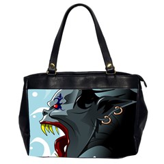 Demon Devil Evil Monster Alien Office Handbags (2 Sides)  by Simbadda