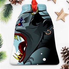 Demon Devil Evil Monster Alien Ornament (bell) by Simbadda