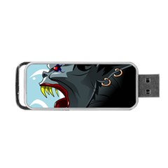 Demon Devil Evil Monster Alien Portable Usb Flash (one Side) by Simbadda