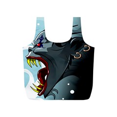 Demon Devil Evil Monster Alien Full Print Recycle Bags (s)  by Simbadda