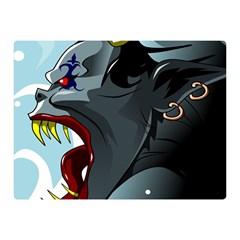 Demon Devil Evil Monster Alien Double Sided Flano Blanket (mini)  by Simbadda