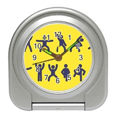 Gymnast Stick Man Man Stick Travel Alarm Clocks