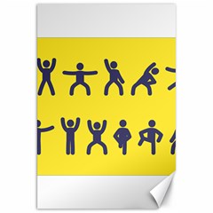 Gymnast Stick Man Man Stick Canvas 20  x 30  