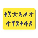 Gymnast Stick Man Man Stick Small Doormat  24 x16  Door Mat