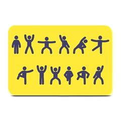 Gymnast Stick Man Man Stick Plate Mats by Simbadda