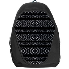 Futuristic Geometric Stripes Pattern Backpack Bag by dflcprints