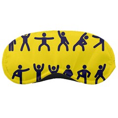 Gymnast Stick Man Man Stick Sleeping Masks