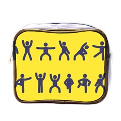 Gymnast Stick Man Man Stick Mini Toiletries Bags