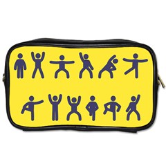 Gymnast Stick Man Man Stick Toiletries Bags 2-Side