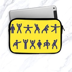 Gymnast Stick Man Man Stick Apple Ipad Mini Zipper Cases by Simbadda