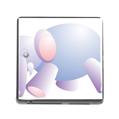 Elephant Memory Card Reader (square) by Simbadda