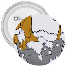 Dog Bath Grooming 3  Buttons by Simbadda