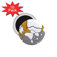 Dog Bath Grooming 1 75  Magnets (10 Pack)  by Simbadda