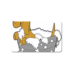 Dog Bath Grooming Magnet (name Card) by Simbadda