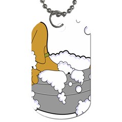 Dog Bath Grooming Dog Tag (two Sides) by Simbadda