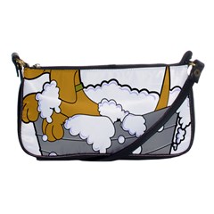 Dog Bath Grooming Shoulder Clutch Bags by Simbadda