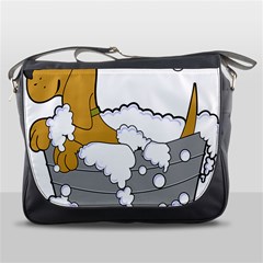 Dog Bath Grooming Messenger Bags by Simbadda